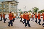 Marching past Buckingham Palace - 1990