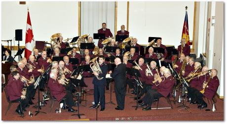 Nick Giles performing with the Heritage Brass