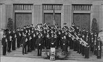 On the steps of Norwich City Hall with Bandmaster John Gibson